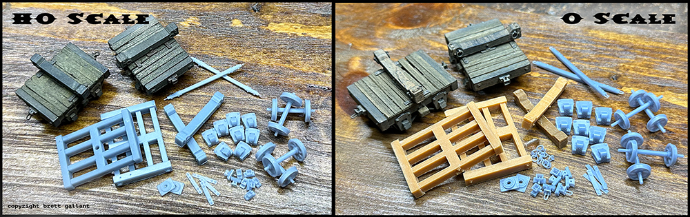 SierraWest Scale Models 3D Printed Disconnected Log Truck Kits