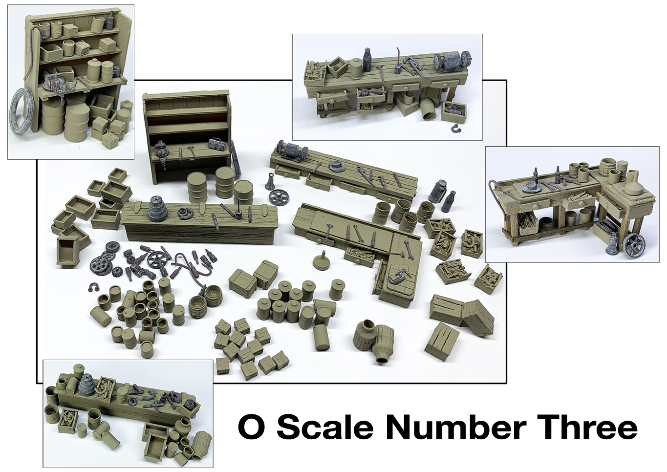 Large Metal Lathe - Resin Detail Part HO Scale – Fos Scale Models