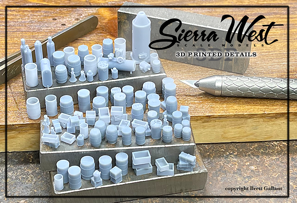 SierraWest Scale Models 3D Printed Sets