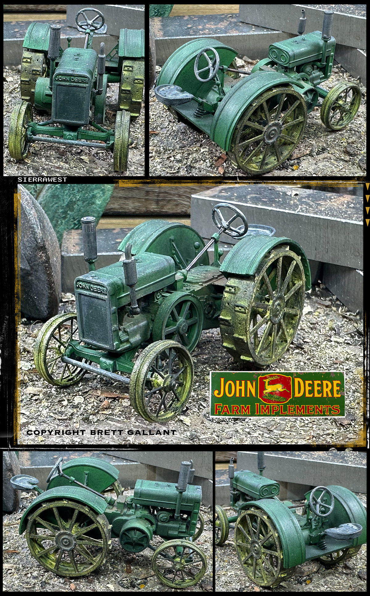 SierraWest Scale Models 3DP John Deere Tractor Kit