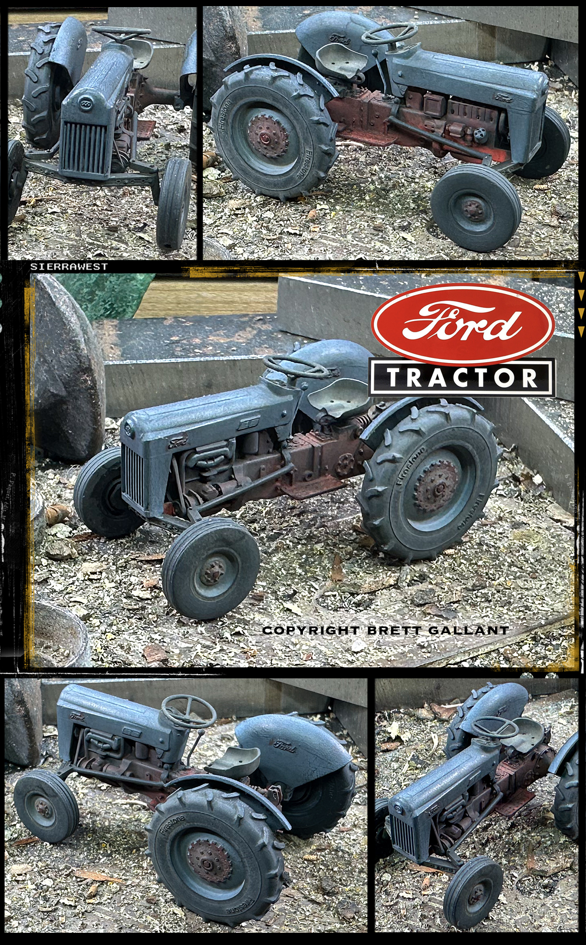 SierraWest Scale Models 3DP Ford Tractor Kit