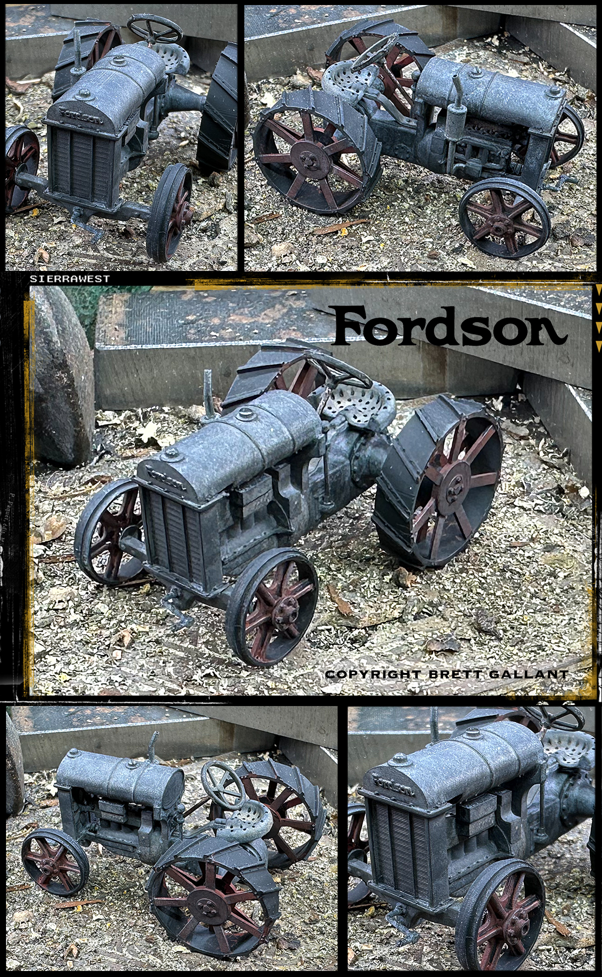 SierraWest Scale Models 3DP Fordson Tractor Kit